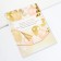 Money envelope, birthday card "Happy Birthday", gold with cards, 6 sheets, 16.3 x 21.3 cm