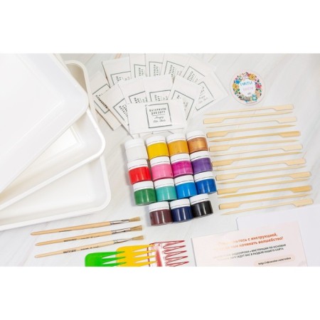 Set of Ebru "Fairy Tale" 15 colors, 20 ml-3