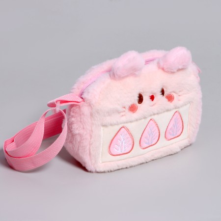 Children's "Bunny" bag, 18 cm, pink color-1