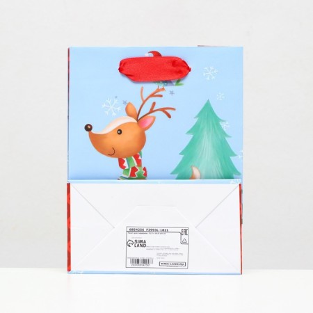 Laminated Packet "Christmas Deer" 11.5 x 14.5 x 6 cm-3