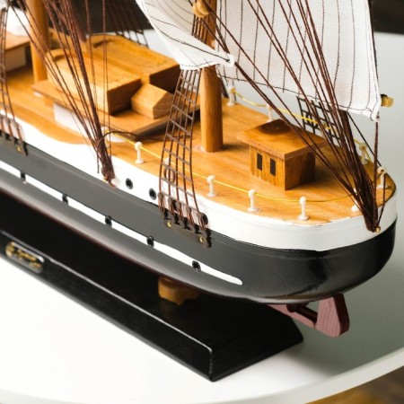 The souvenir ship is large "Gedan", the sides are blue, the sails are white, 82 × 13 × 62 cm-11