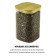 Capacity for storing bulk products Olivetti Vetro GFC112, with a lid, 1000 ml