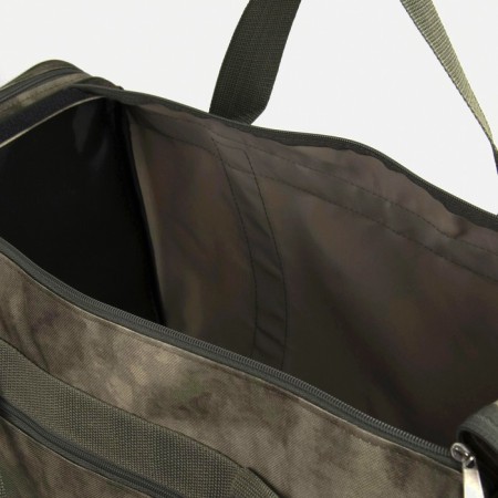 Road bag on lightning, 3 external pockets, a long belt, camouflage color/hack-3