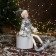 New Year's Jester "in a brilliant suit" 40 cm, silver