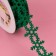 New Year! Decorative curly tape "Snowflakes", 25 mm, 9 ± 0.5 m, green color