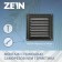 Ventilation grate Zein Lux RM1717SR, 175 x 175 mm, with a grid, metal, silver