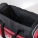 Sports bag with lightning with an increase, 3 outer pockets, black/red color