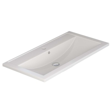 Sink uperwood Foster Quartz 90 cm, quartz, white matte, jasmine-3