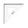 Geometric set, line 30cm, 2 squares, transporter