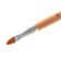 Nylon pile brush, flat, No. 3, wood handle