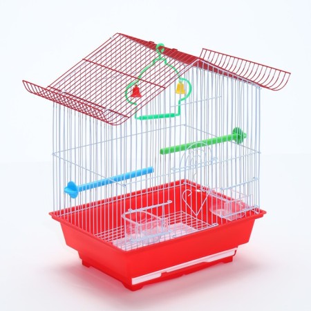 Poultry cell equipped BD-1/1D, 30 x 23 x 39 cm, red-3