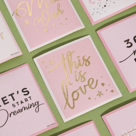 Set of stickers with foil "here and now", 7 × 6 cm-5