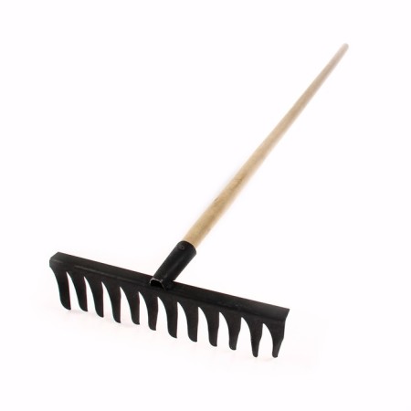 Robes straight, twisted tooth, 12 tooths, metal, wooden stalk, color mix-3