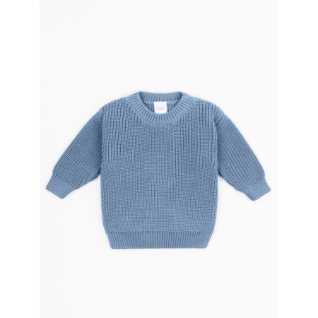 Sweater Knitted Children's Amarobaby Pure Love Buddy, height 74 cm, blue color-11