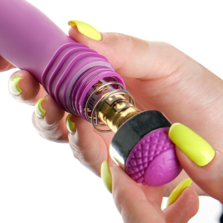 Sexy Friend vibrator, not a realistic, built -in vibrator, 17.5 x 2.9 cm, ABS, purple-6