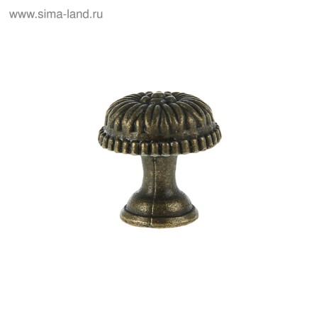 Ручка кнопка VINTAGE 006, цвет бронза, 8 шт TMP-1