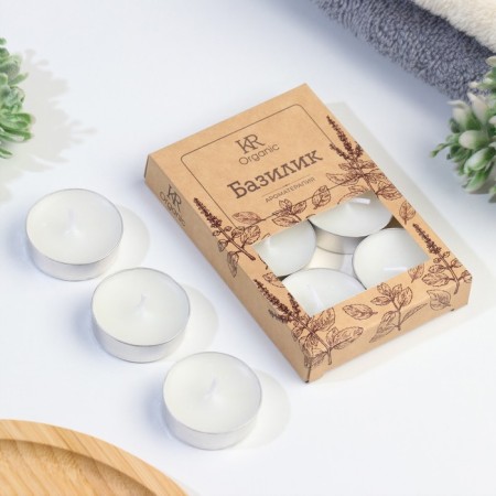 Aromatic teaspoon 6 pcs in under the box, "basil"