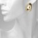 Earrings plastic "drop" structure max, color gold