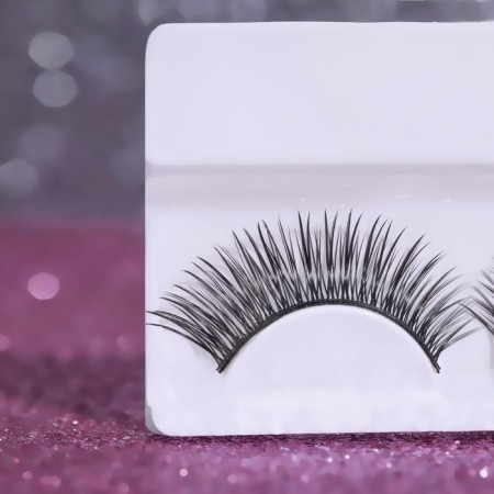Falled eyelashes "dreaming gaze", without glue, black color-2