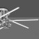 Ceiling chandelier Mantra Cinto, Led, 3360lm, 3000k, 280 mm, color chromium color