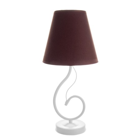 Lamp table bourgeois 1x15W E14 16x16x40cm white/chocolate-6