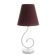 Lamp table bourgeois 1x15W E14 16x16x40cm white/chocolate