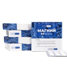 Magnesium b6 forte, 50 tablets of 500 mg, 5 packages