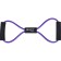 Espander Bradex "Eight", 6x10x1000 mm, purple