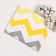 Flanelic zigzag diamond, size 75x120 cm, yellow, 170 g/m, cotton 100%