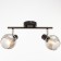 Chandelier 79702/2 2x60W E14, black/gray 35x15x13 cm