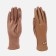 Gloves are female, dimensionless, without insulation, beige color