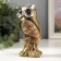 Souvenir Polystone "Wise owl Madeline" bronze with gold 14x6x5.5 cm