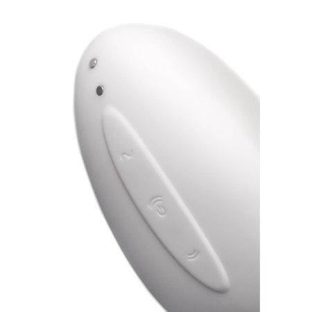 Vacuum-wave contactless stimulator of the Satiffyer Vulva Lover 2 clitoris, silicone, white color-4