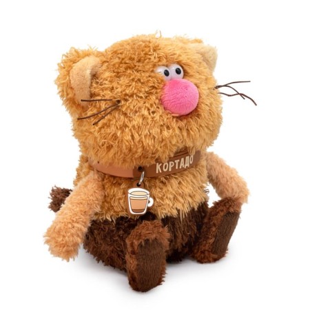 Soft toy "Cat Cortado", 12 cm-1