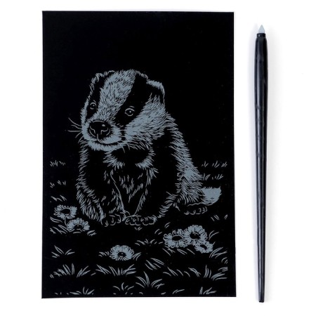 Engraving 10 × 15 cm, cubs "Barschok" (silver)-2