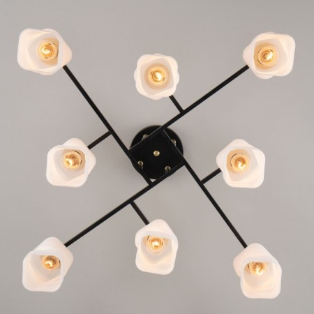 Ceiling CITILUX "Jerome" CL129285, 77.5x77.5x25.5 cm, 8x75W, E27, Black Color Black-3
