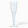 The glass is transparent for champagne "cone", 150-180 ml