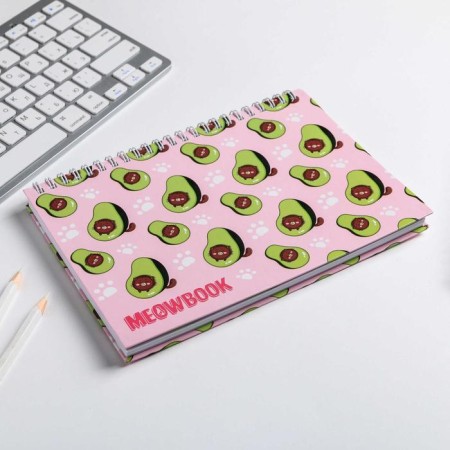 Sketchbook in a solid cover on the crest Meow Book A5, 80 l, 100 g/m-1
