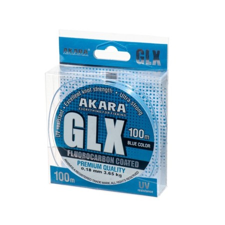 AKARA GLX Premium Blue fishing line, diameter 0.18 mm, test 3.65 kg, 100 m, blue-1