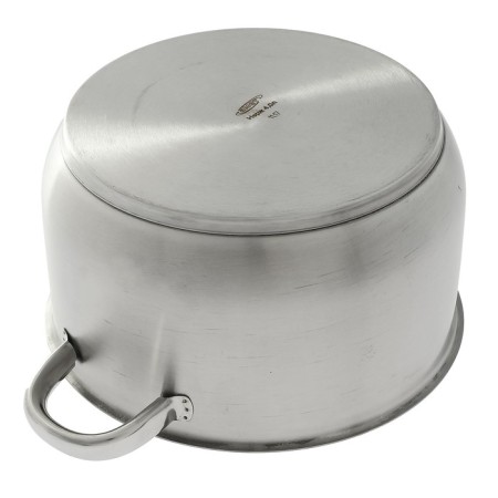 Slavic pan, 4 l, d = 22 cm, capsule, glass cover, with a heat distribution layer-1
