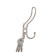 Hook furniture tundra TKT002 Light, three -rod, matte nickel