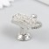 Handle for the casket Metal "Crown" rhinestone, silver 4.5x3.2x2.6 cm