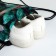 Bag for shoes on the lace, green color