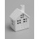 LED figure "House with a round window" 7.7x5.7x10.2 cm, 1 LED, LR44x3 (in the computer), T/white 10502