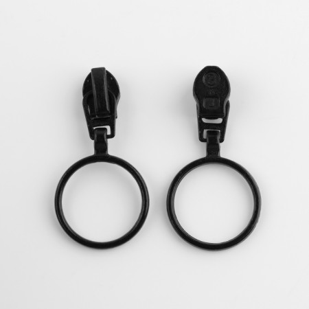 Automatic lock for lightning "Spiral", No. 3, 10 pcs, black color-1