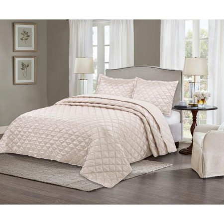 A set with a "Paola" bedspread, size 240x260 cm, 50x70 cm - 2 pcs, cream color-7