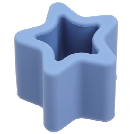 Developing toy - sorter “Study figures”, food silicone, blue color, Mum & Baby-11