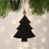 New Year's suspension with the backlight "Christmas tree" 7 × 19 cm