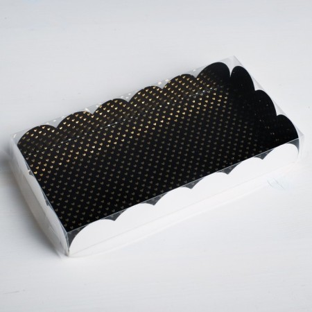 Cookie box, confectionery packaging with PVC lid, love you, 21 x 10.5 x 3 cm-1