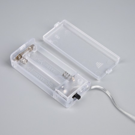 Girlynda “thread” dew 4.5x3 cm, with nozzles “heart”, IP20, silver thread, 10 LED, AAX2 batteries (not complete), glow warm white-4